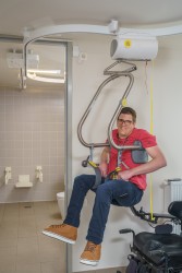 Podnośnik sufitowy - do użytku samodzielnego ; Szyny sufitowe ; Siedzisko Handi-Move Body Support® - Handi-Move Podnośnik pacjenta